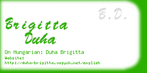 brigitta duha business card